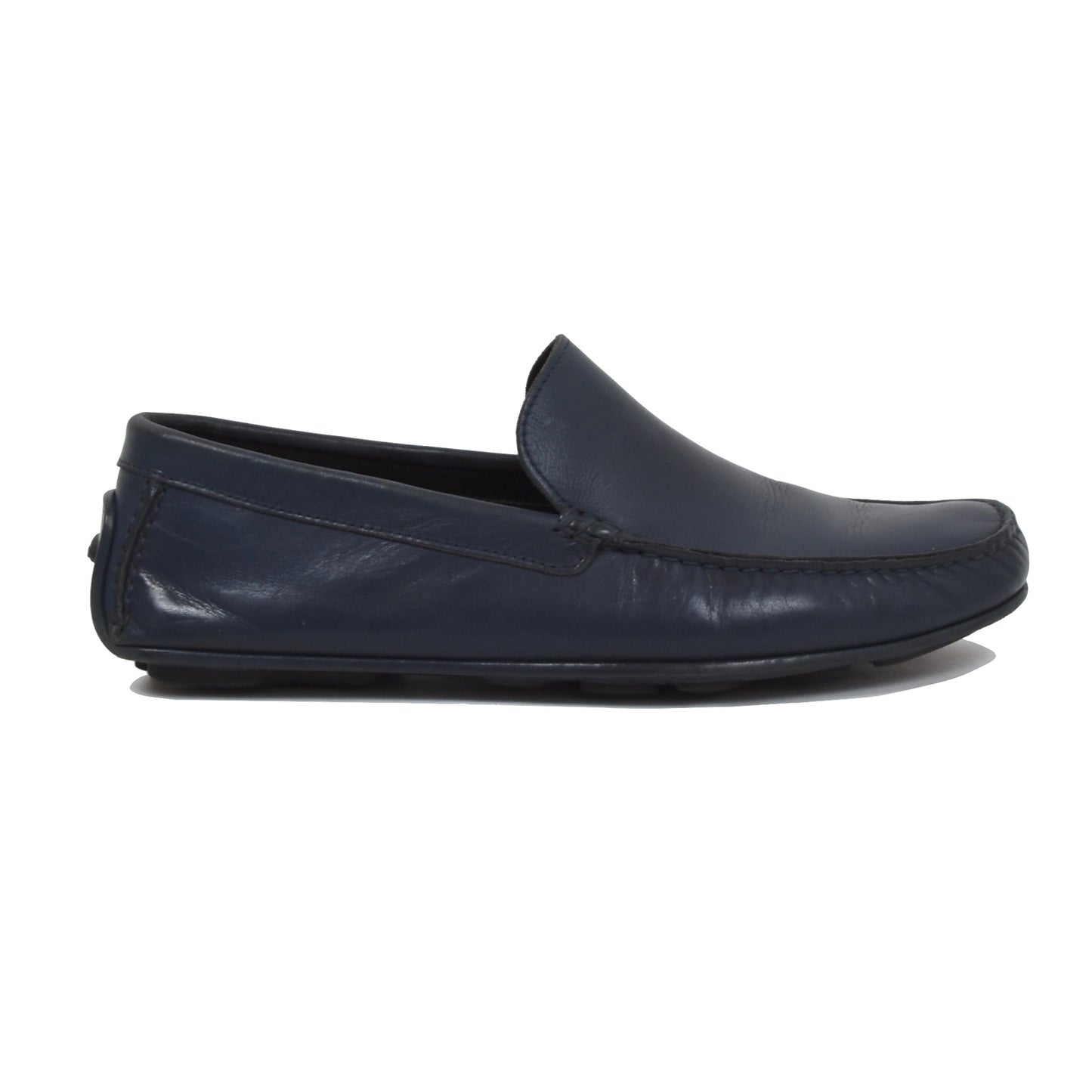 Ermenegildo Zegna Leder-Fahrerschuhe Größe 9EE - Blau