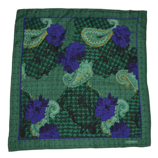 Christian Dior Silk Scarf - Green & Blue