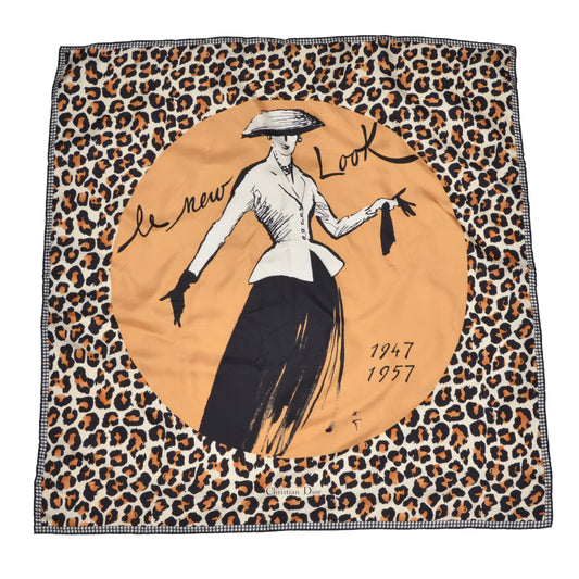 Christian Dior Paris 50th Anniversary Silk Scarf - le New Look