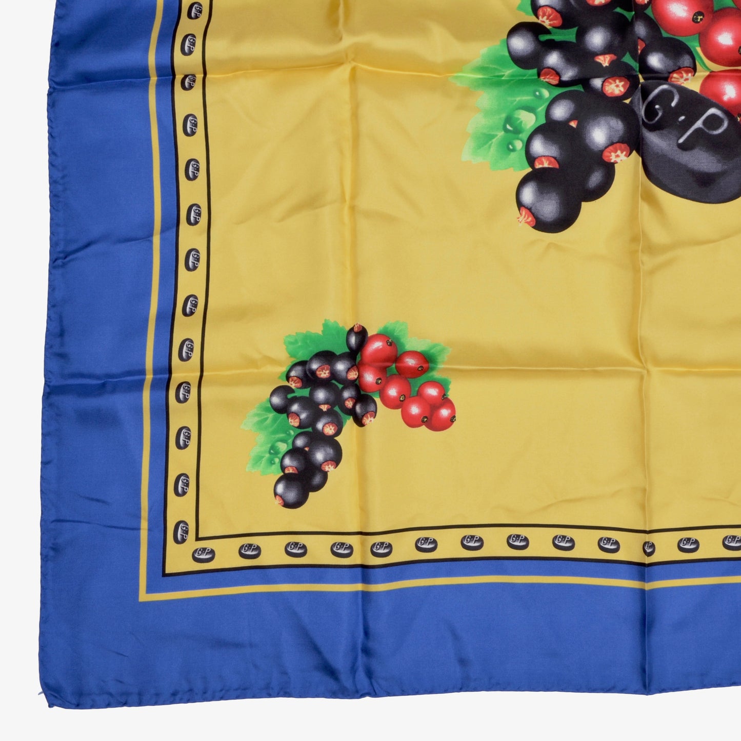 Grether's Pastilles Silk Scarf - Blue & Yellow