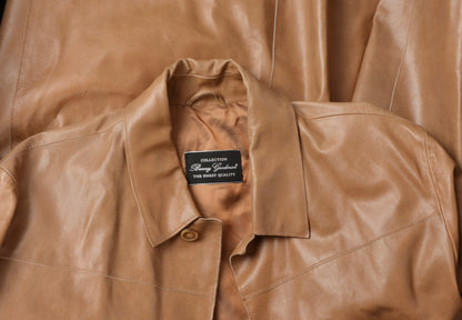 Benny Goodman Leather Jacket Size 52 - Tan