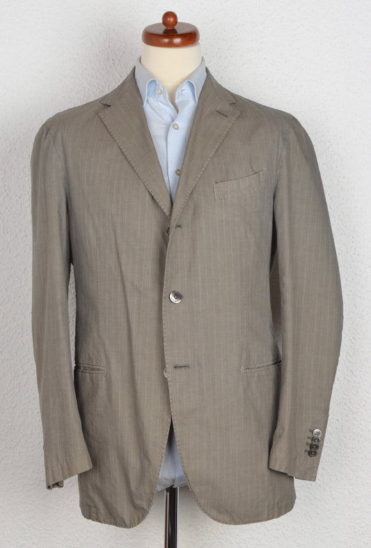 Boglioli COAT Striped Jacket Size 52 - Grey