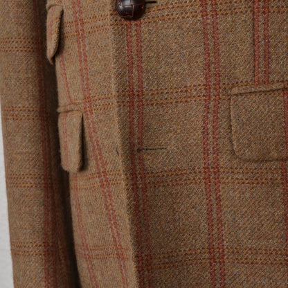 Crocket Magee of Donegal Irish Tweed Jacke Größe 46 – Hellbraune Fensterscheibe