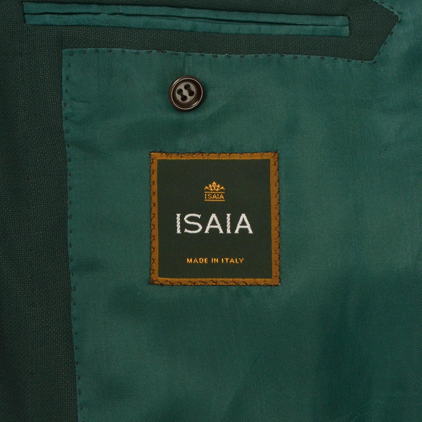 Isaia Napoli Wolljacke Größe 54 - Grün