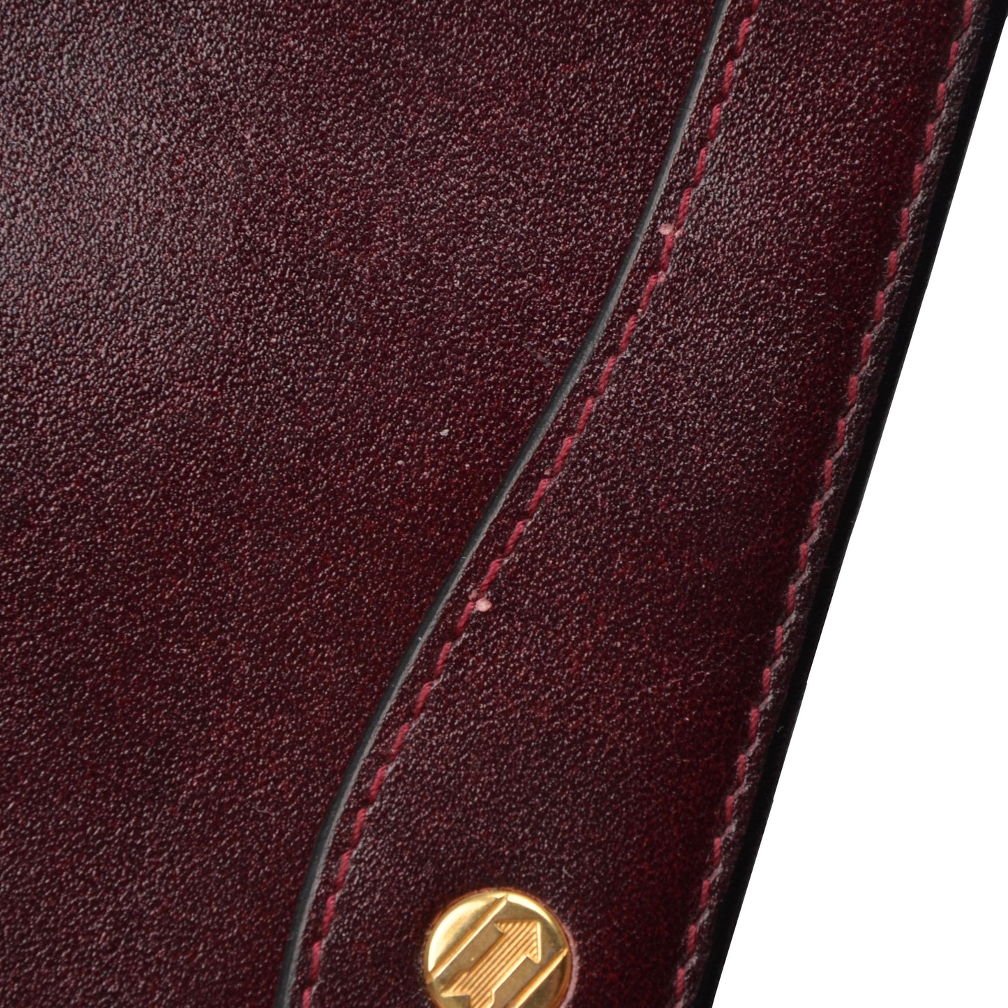 Goldpfeil Leather Breast Wallet/Card Holder - Burgundy