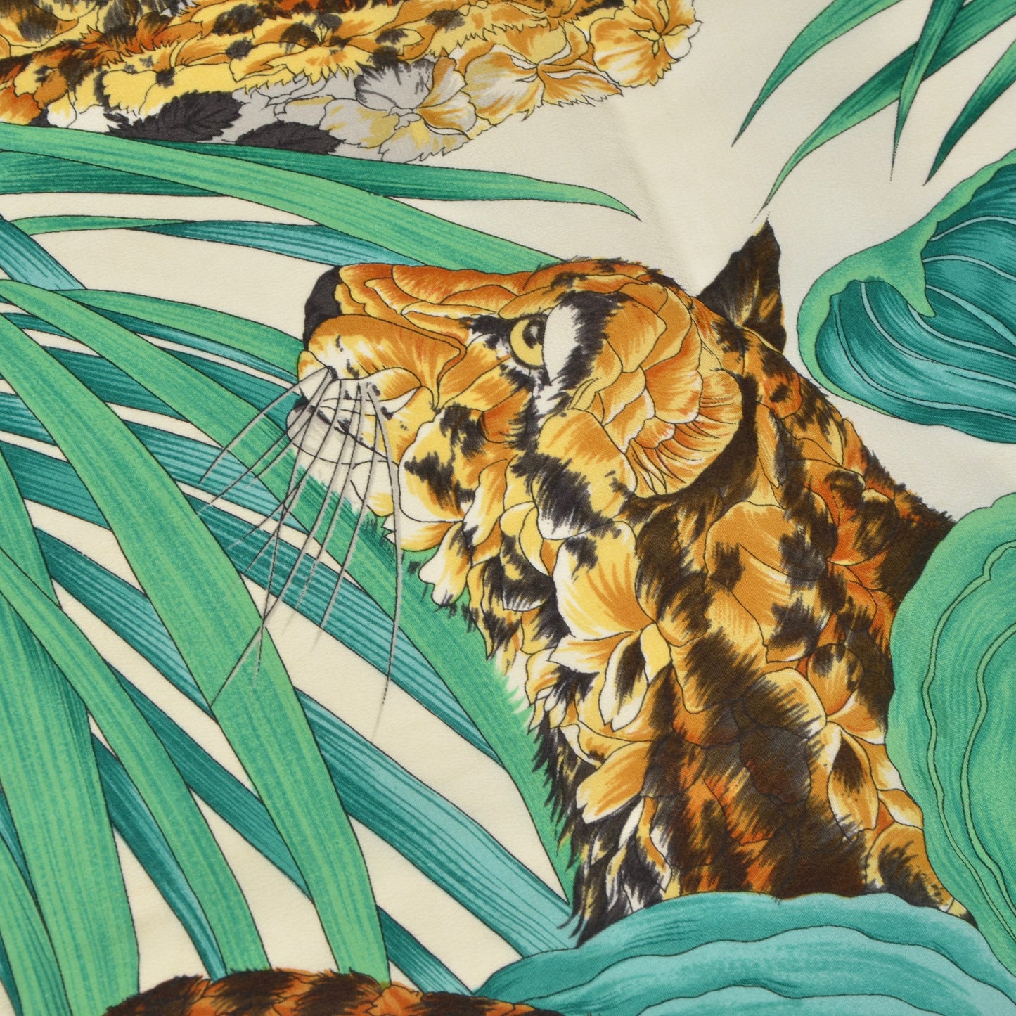 Salvatore Ferragamo Silk Scarf - Lion, Cheetah, Leopard