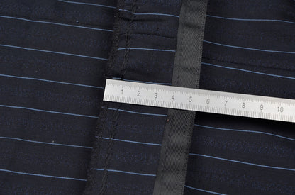 Pal Zileri Super 150s Gestreifter Anzug Größe 52 - Marineblau