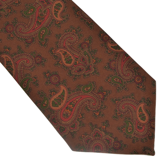 Ancient Madder English Silk Tie - Paisley