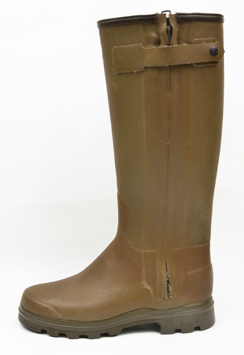 Leather 2024 lined wellies