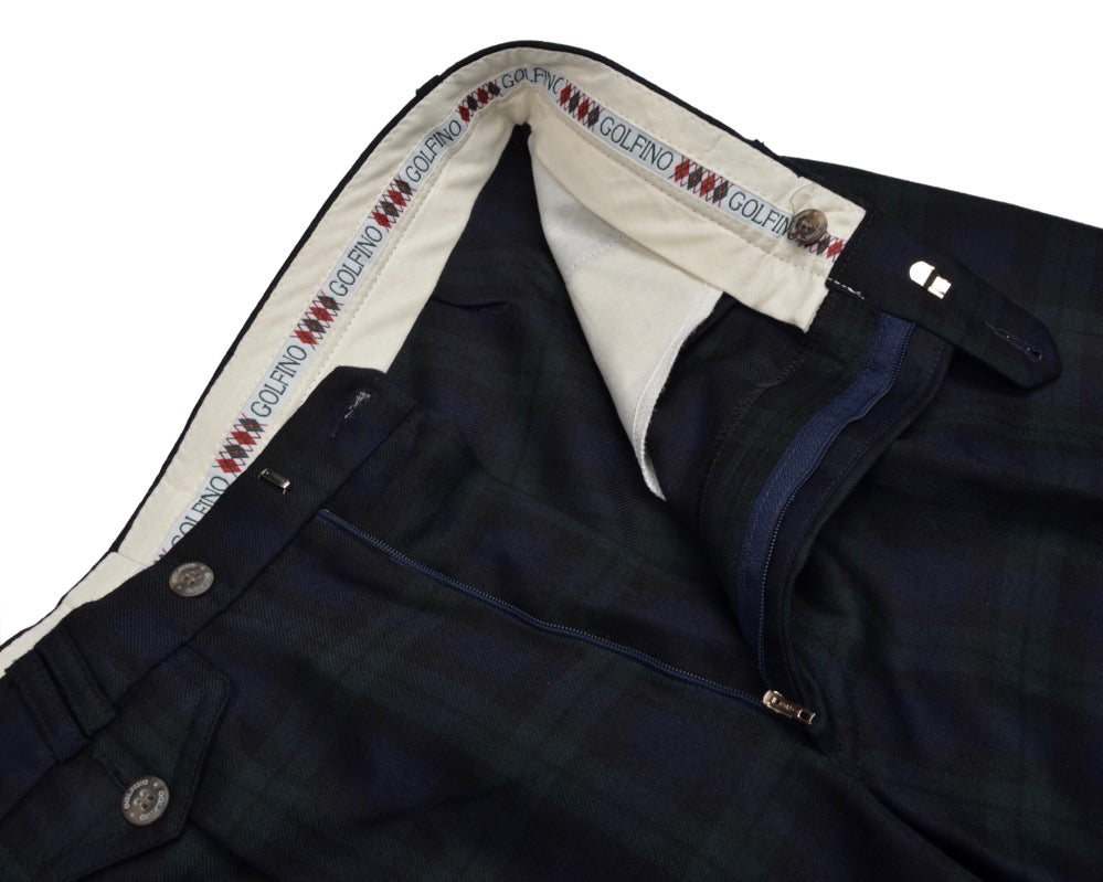 Golfino Wool Pants Size 52 - Blackwatch